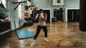 Caroline Dubois Instagram - Making daily deposits, because rent is always due 🏦

@adidas @adidasboxing
