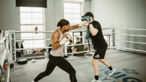 Caroline Dubois Instagram - Making daily deposits, because rent is always due 🏦

@adidas @adidasboxing