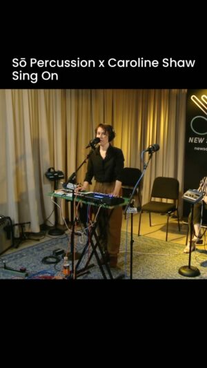 Caroline Shaw Instagram - Sō Percussion and Caroline Shaw perform the song Sing On from their new album Rectangles and Circumstance live on @newsounds at @wnyc. Hear the entire performance at newsounds.org!