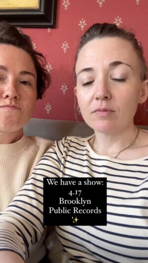Caroline Shaw Instagram - TLDR: your two gay aunts have a show on Wednesday night (4.17) at @publicrecordsnyc and @skycreaturenyc is opening. Doors at 7. We go on at 9pm ❤️🪩✨