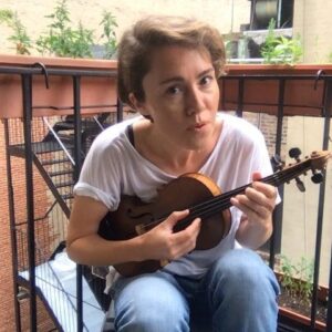 Caroline Shaw Instagram - hi :) cloudy monday morning fire escape cover of @abba’s lay all your love on me. the more epic version with @sopercussion is coming june 25th, as track 5 of our album, Let the Soil Play Its Simple Part on @nonesuchrecords... and OH YES you can pre-order the vinyl or cd via a link in my bio 🌱