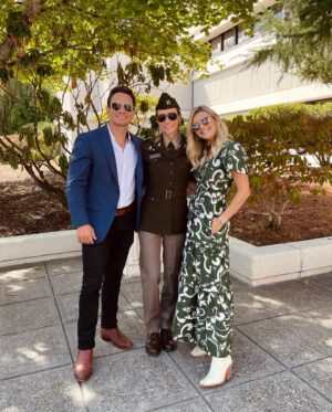Carrie Wampler Instagram - Washington for 48 hours to: 
- Witness our girl @staybrooke getting promoted to Captain🇺🇸
- Hit up a National park 🏞️ 
- Devour milk   cookies 🍪 
- Drink lots of coffee🤎

So proud of you, Staley!!