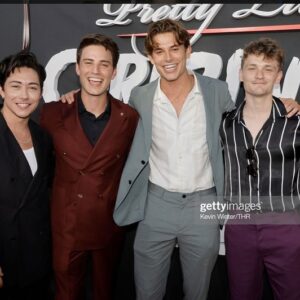 Carson Rowland Instagram - I love this cast so much. I love this show so much. Pinch me. 
#bloodyredcarpetevent

Suit: @ralba1982 
Hair: @hairbycorinne_
