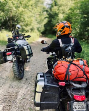 Cary Joji Fukunaga Instagram - I don’t post much, so I’m very late in this thank you to @officialtriumph Lee Morrison (stunts master wizard) Chris Cheetham, Adam VanderVeen and @triumphofwestchester for hooking us up with the newest #tiger900 for our trek on the #NEBDR last summer. Apologies for bringing it home without a windshield and basically totaled, the route was wet and gnarly and I maybe flipped it a few times. But it got me round trip with a major smile on my face despite the brushes with near death
