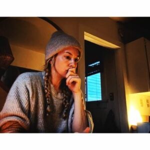 Casey LaBow Instagram - Sunrise writing session. Had to kill a major darling of a scene this morning. Which is why I looked slightly distressed. 😵‍💫 #killyourdarlings