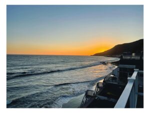 Casey LaBow Instagram - Farewell to my little writing nook above the sea. On to the next nook which will hopefully be just as inspiring. 🌊