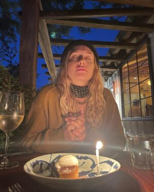Casey LaBow Instagram - Another trip round the sun for me. Big Sur you are magnificent. And a special shout to @bigsurbakery for the deliciousness and the views and the champagne 🥂