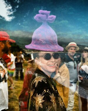 Casey LaBow Instagram - TGIF y’all 🧚🍄🪄double exposure photo by my totally sober friend who shall remain nameless #filmforever