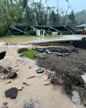 Casey Stoner Instagram - Many people aren’t aware of the devastating weather we have had between Christmas Day and now New Years! First incredible winds that destroyed so many homes and farmland in our area and everything people spent so much of their life building. Now some of us that were affected by those winds have also been affected by the worst floods this region has seen. We have not seen or heard anyone from council offering help to anyone affected in our area, it has been over a week with no phone service and no electricity, and power lines are still laying across the road. I apologize for not getting back to everyone that has reached out, we really appreciate it!