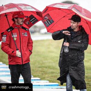 Casey Stoner Instagram - Posted @withrepost • @crashmotogp_ If you're going to do a track walk around Phillip Island, Casey Stoner is the right person to do it with 😎🇦🇺

#MotoGP #CaseyStoner #Bagnaia #AustralianGP #Ducati #Motorcycle #Racing