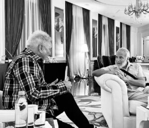 Cat Stevens Instagram - It was great to catch up again with my good friend @realsirtomjones on the other side of the world, he’s still got a voice! We go back to the 60’s. How different it was back then. We were much freer to think and act... well, that’s what we thought

#legend #1960s #freedom #popstar #peace