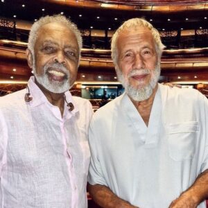 Cat Stevens Instagram - Old friend from Brazil, @gilbertogil - met up on stage before his show at @dubaiopera . Great memories, shared of our time together in Rio in the 70s.

#friends #reunion #brazil #rio #musician #aqueleabraco #culture #peace