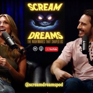 Catherine Corcoran Instagram - Thank you to everyone who tuned in live, liked, subscribed and shared the very first episode of @screamdreamspod, yesterday. We were truly blown away by everyone’s support and enthusiasm. The most important part of storytelling is the community that it creates, and you all have proven time and again that ours truly is the best around. 
Scream Dreams is available on @youtube and all major podcast platforms now. Remember to leave the light on. 💡✨😱