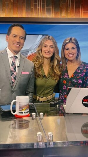 Catherine Corcoran Instagram - I was able to celebrate my grandmother on her 95th birthday all while talking about the horror community on @wbrcnews thanks to @lyndenblake @mikedubberlygda and @atroxfactory (an amazing haunt for charity!). Thanks for letting me send her such a fun gift! 💕🤘🌀