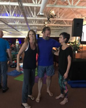 Catherine Oxenberg Instagram - #iceman #wimhof - face to face with the master of cold water immersion - #scared shirtless!