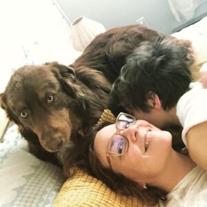 Catherine Proulx-Lemay Instagram - Le confinement avec ces deux là.❤️