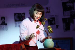 Cathy Ang Instagram - One year ago today, this show stole my heart. I really miss this girl. 🥲 Please support your local theatre if you can, and help it hold on a little while longer! 🙏
.
“Claire & Hwaboon” in Maybe Happy Ending at Alliance Theatre 🤖📸: @arielhopephotog 
.
.
.
#maybehappyending #musical #theatre #alliancetheatre #michaelarden #atlanta #musicaltheatre #arts #actor #beanartshero #artisessential