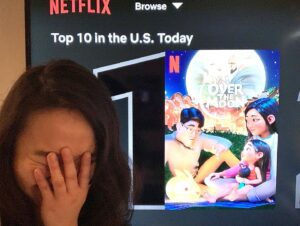 Cathy Ang Instagram - It was an eventful morning 🥲 Thank you, thank you, thank you 🙏
.
.
.
pc: @kanellacoconut 
#overthemoonmovie #overthemoonnetflix #netflix #glenkeane #pearlstudio #top10 #animation #animatedmovie #aapi #asian #representationmatters #asianrepresentation #asianart