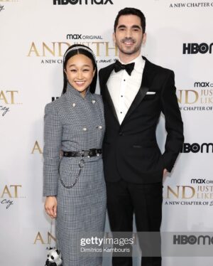 Cathy Ang Instagram - And just like that…. our first red carpet!!! 😭😭😭 First 2 eps are out, and boy was it special to watch with the @justlikethatmax and @hbomax family!! You’ll see some sappy posts about the cast and crew soon :) For now, let me thank @agentchrislee @rudinj @joshrahm and @andreabraff for getting me here 🙏
…
Styling 👗: @meg_galvin 
Makeup💄: @yumi_mori 
Hair 💇‍♀️: @yukikotajima 
.
#andjustlikethat #hbomax #sexandthecity #satc #ajlt #premiere #redcarpet #tv #tvpremiere #firstredcarpet #streaming #streamer #moma #andjustlikethathbomax