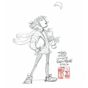 Cathy Ang Instagram - 1. Falling in love with this girl. I am so lucky to have witnessed her come to life. She is mine, and I am hers. I can’t wait for you to meet Fei Fei tomorrow 🥲
.
.
.
#overthemoon #overthemoonmovie #overthemoonnetflix #netflix #glenkeane #pearlstudio #animation #family #aapi #representationmatters #asian #women #girls