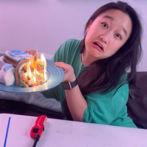 Cathy Ang Instagram - I HOSTED A BAKING SHOW 👩‍🍳 So grateful that I could host last weekend’s @nailedit challenge - to build Fei Fei’s rocket out of CAKE! Over 1600 people attended the #naileditathome event, and I got to meet bakers (even toddler bakers kekeke) all across the country ❤️ Here’s my version - thank you all so much for making this happen 🙏
.
.
.
#naileditathome #overthemoon #overthemoonnetflix #netflix #nailedit #baking #bake #host #cake #rockettothemoon #rocket #homebaking #netflixseries #netflixfilm #netflixfamily #tv
