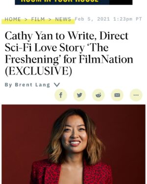 Cathy Yan Instagram - This one’s gonna get weird. Very excited to do this @aliwong @filmnationent @ash_sarohia and Adam McKay / Hyperobject.