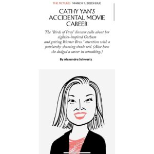 Cathy Yan Instagram - What a trip. I’m in the @newyorkermag! I used to roll the mag up in my bag and read it on my daily commute as a reminder of the creative and cheeky storytelling I always wanted to see. Still shook that I’m in it now with a fancy little illustration at that! Also thanks to Alex Schwartz for confirming how incredibly basic I am with my matcha oat latte.