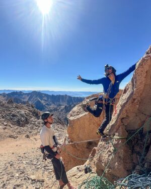 Cedar Wright Instagram - Traddy Side Quest to the Argentina sport climbing side quest wherein I ventured into into Frey with @mattsegal @shawnraboutou @bretteharrington @caronorthofficial and 🎥 maestros @mikecall and @neilson.ben  These are my photos from Day one where we all climbed a wild spire and the ladies raced the men to the top 😜 on two separate routes.  Matt and I took bouldering phenom Shawn under our trad dad wings and I showed him how it’s done by unexpectedly whipping out of an awkward roof pitch 😂. For me there is nothing cooler in climbing than a natural line up a beautiful free standing spire. 10 out of 10 would recommend!  @thenorthface_climb