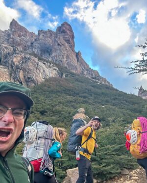 Cedar Wright Instagram - Traddy Side Quest to the Argentina sport climbing side quest wherein I ventured into into Frey with @mattsegal @shawnraboutou @bretteharrington @caronorthofficial and 🎥 maestros @mikecall and @neilson.ben  These are my photos from Day one where we all climbed a wild spire and the ladies raced the men to the top 😜 on two separate routes.  Matt and I took bouldering phenom Shawn under our trad dad wings and I showed him how it’s done by unexpectedly whipping out of an awkward roof pitch 😂. For me there is nothing cooler in climbing than a natural line up a beautiful free standing spire. 10 out of 10 would recommend!  @thenorthface_climb