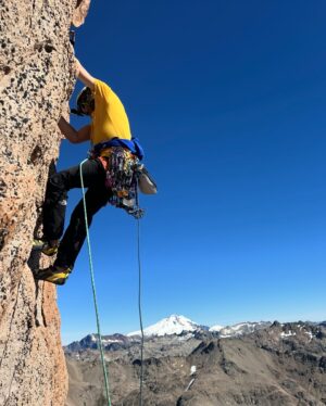 Cedar Wright Instagram - Traddy Side Quest to the Argentina sport climbing side quest wherein I ventured into into Frey with @mattsegal @shawnraboutou @bretteharrington @caronorthofficial and 🎥 maestros @mikecall and @neilson.ben  These are my photos from Day one where we all climbed a wild spire and the ladies raced the men to the top 😜 on two separate routes.  Matt and I took bouldering phenom Shawn under our trad dad wings and I showed him how it’s done by unexpectedly whipping out of an awkward roof pitch 😂. For me there is nothing cooler in climbing than a natural line up a beautiful free standing spire. 10 out of 10 would recommend!  @thenorthface_climb