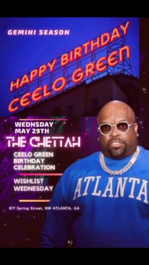 Cee Lo Green Instagram - #you #see #it  #gemini season grown & sexy type shit. Det fresh in the flesh  save some spend the rest this wish list #wednesday @thecheetah.atl  it’s definitely going to be a demonstration. I need every side of the city to come celebrate yourselves especially all my #twins and don’t forget to bring your #friends all my players bring a money bag because we support #dancers in the #south I have a Lotta famous friends so ain’t no Tellin, who you might see or what they might do even if you get there early, you might be late I want to see everybody fresh like the first day of school long live @ricowadedf red light green light let’s #go