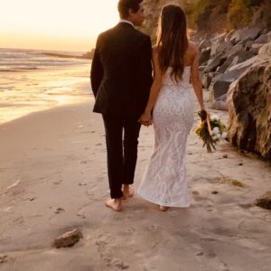 Celeste Ziegler Instagram - HELLO MARRIAGE , GOODBYE LA ! This last while has been such a whirlwind of emotions. One of the best days of my life happened & I finally got to marry my soulmate. Driving 22 hours with a uhaul across a closed border to marry & pack up our life in LA because of family matters back home & the film/modelling industry collapsing, has been nothing but easy. But as I wandered the streets of LA for the last time before our move, I saw what LA had become during the pandemic. A city that we had moved to for it’s vibrancy and entertainment industry had now become quiet & empty. Experiencing LA at it’s current stage reassured me I was doing the right thing for now. Fast forward to our elopement ; it reminded me that it doesn’t really matter where we live , as long as I have my ❤️ by my side. We decided to elope & so happy we did because every ounce of pressure, anxiety & obligation was stripped away by just “winging it”. No tangible details mattered in a time when all businesses were shut down & that’s what made it so real & raw and it was purely about our love for one another that day! Granted we would love to have family & friends there and we are planning a party next year when all things covid settle. I’ve never been that girl that dreamed of getting married, in fact I was always the girl that people asked when I was going to settle down. I’ve always had a gypsy soul, which seemed like it could never be tamed as I gallivanted around the world for years. Finally this one (now my hubby )caught me off guard , my soul wanted to stay and feel safe with one partner.
I am forever grateful to my bestie @bentleystingley for becoming  an ordained minister and making our marriage happen ! Her amazing fam helped us location hunt & did everything from candles to flowers & cake & photos. Her mother treated me like one of her own, much needed in a time when I received the news that my mom was hospitalized while in LA this time💔In a moment where everyone is paranoid & fearful of closeness , it was such a beautiful and magical moment to celebrate togetherness & love . There are always blessings to be found in tough circumstances. Can’t wait to celebrate in 2021 💕 #heartisfull