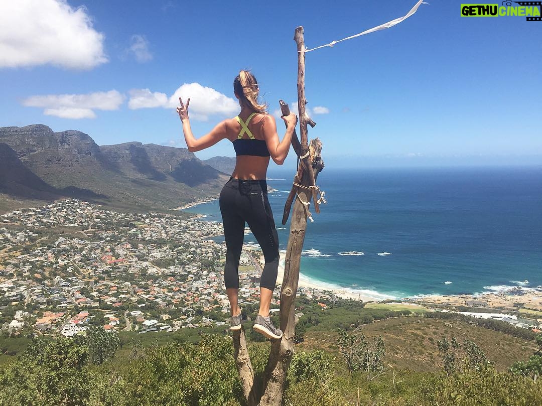 Celeste Ziegler - 643 Likes - Hiking mountains with my girl @bentleystingley today . No filter needed for this beautiful place ! #capetown #moutaingoat #lionshead #southafrica #nature #travelgram #luxwtsouthafrica #luxuryworldtraveler #luxwt