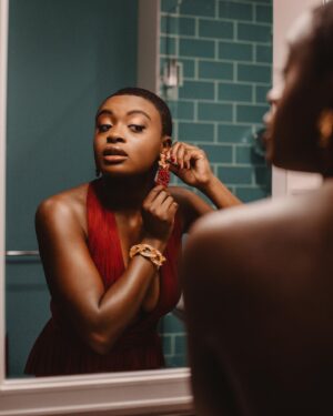 Celia Rose Gooding Instagram - baby’s first Tony’s pt. I
•
📸: @carissagouldphoto 
💄: @iammadgeearle x @facesbymadge 
💃🏽: @pamelawatsonstylist x @albrightfashionlibrary