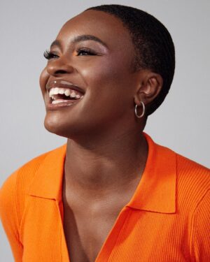 Celia Rose Gooding Instagram - orange you glad to see me?
•
Had a blast talking to @instylemagazine about all things Uhura! Click the link in my bio to check it out. 🧡✨🖖🏾

flicks: @colingaudet45 
fit: @asseenbyleesh 
face: @jasminws
