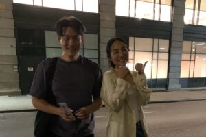 Celine Song Instagram - nora & hae sung 🤍 back in theaters now