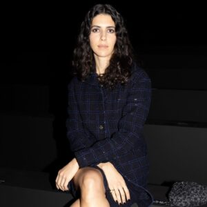 Cemre Ebüzziya Instagram - Merci my CHANEL family for having me again, what an elegant collection - cannot wait to wear the black leather jumpsuit, pastel dresses and gold embroidery looks💌 @chanelofficial @sophiebruneau @madeleine_ablc @ania_grzeszczuk @wendyiles_hair