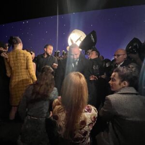 Cemre Ebüzziya Instagram - Merci my CHANEL family for having me again, what an elegant collection - cannot wait to wear the black leather jumpsuit, pastel dresses and gold embroidery looks💌 @chanelofficial @sophiebruneau @madeleine_ablc @ania_grzeszczuk @wendyiles_hair