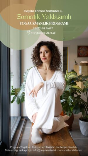 Ceyda Saltadal Instagram - Katılanların tarifsiz hislerle tamamladığı Somatik Yaklaşımlı Yoga Uzmanlık programını sizlerden gelen yoğun talep üzerine @yogakioo.maslak ‘ta açıyoruz!

Somatik Yaklaşımlı Yoga Uzmanlık programında; bedenimizde bulunan kaslara ve yoga asanalarına somatik bakış açısı olan Bodynamic ile bakacağız. Programda; bedenimizde bulunan kaslar, bu kasların psikolojik fonksiyonları ve bu kaslar ile yapılan yoga asanalarını, kişinin bu asanaları uygulama şekillerini ve uyguladığında hayatındaki etkilerini işleyeceğiz.

@yogakioo.maslak ‘ta, 22/23/24 Mart tarihleri arasında gerçekleşecek bu program 3 Modülden oluşuyor ve modüllerin sonlarında @yogakiooturkiye onaylı sertifika almaya hak kazanıyorsunuz. Programa dileyen herkes katılabilir. Ayrıca tüm Yogakioo 280 ve 300 saat Yoga Uzmanlık Programı mezunlarına önemle tavsiye edebileceğim bu program, hem kendi yaşamınızda hem de eğitmenlik kariyerinizde bambaşka bir kapı aralayacak. Detaylı bilgi ve kayıt için info@ceydasaltadal.com’a mail atabilirsiniz.

Görüşmek dileğiyle🤍