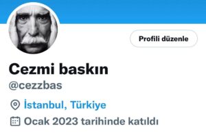 Cezmi Baskın Instagram - Sevgi dostlar, maalesef Twetter hesabın hacklendi. Bu yeni hesabım .Bilginize.
Selamlar.
@erbaygulmenajerlik