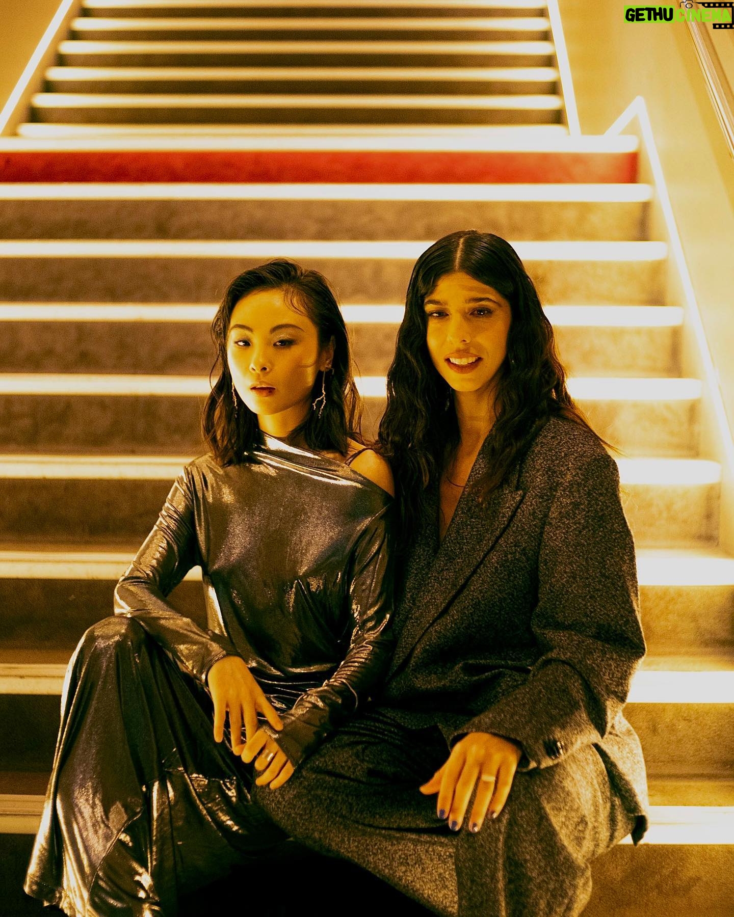 Chacha Huang - 3 Likes - Presenting @onthegofilm in Paris @cheriescherisparis with my lovely director @juliadecastro___
Merci beaucoup @diorbeauty @jr_queiros
Shining in @bimbaylola @iriavalinho_
📷 @emiliarosario_ @heliosgraphie