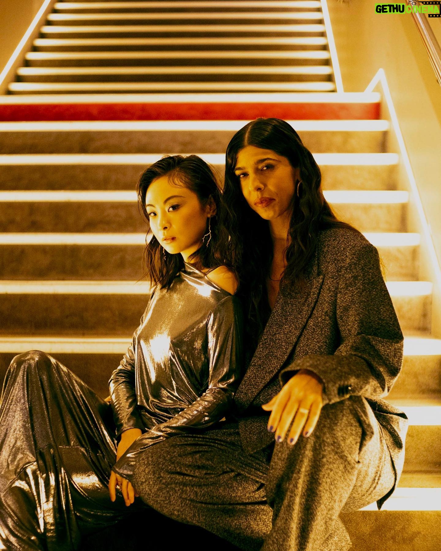 Chacha Huang - 3 Likes - Presenting @onthegofilm in Paris @cheriescherisparis with my lovely director @juliadecastro___
Merci beaucoup @diorbeauty @jr_queiros
Shining in @bimbaylola @iriavalinho_
📷 @emiliarosario_ @heliosgraphie