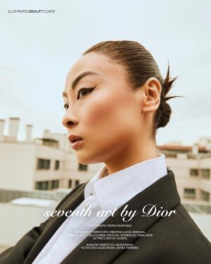 Chacha Huang Instagram - Cover girl today by @dior @diorbeauty x @avenueillustratedspain 🖤🤍

Photo @pmartinezph 
Stylist @luciadriana_ 
Makeup and hair @ezequiel.rodsan 

Special thanks @diorling1 and my @merakiagents team: @martagodp @jorgesnab @pepezorrito