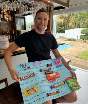 Chad Le Clos Instagram - One of my best gifts 🎁 huge thank you to  @baileyy.lambert for such a beautiful and thoughtful gift ❤️