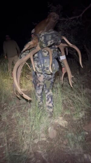 Chad Mendes Instagram - This song was on repeat my entire drive to camp last week. Trying to manifest success and confidence knowing all the time and prep I had put into this one particular hunt. This was possibly a once in a lifetime experience for me and all I wanted to do was make every single opportunity count in the heat of the moment. We came. We saw. We conquered! I’m still absolutely beside myself that I arrowed this bull and beyond thankful for this entire experience!! Thank you Arizona and the San Carlos tribe!! Up next New Mexico with my boys @eric_chesser @shedcrazy and @1_happyhornhunter LETS GO!!