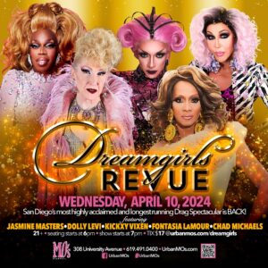 Chad Michaels Instagram - I can’t wait to see you this week San Diego!! Join us Wednesday at @urbanmos and The @dreamgirls_revue for some 
#DRAGTHERAPY SHOWTIME 7PM!!

Reserved Available at:
Urbanmos.com/Dreamgirls

#dreamgirlsrevue #urbanmos #sandiegodrag #mosuniverse #celebrityimpersonator #sandiegonightlife #hillcrestnightlife #hillcrestsandiego #sandiegoartist #sandiegodragqueen #sandiegoeats #sandiegoentertainment #sandiego #sandiegodrag #sandiegotourism #rupaulsdragrace #chadmichaels #mosgirls #drag #dragqueen #sandiegoevents #dragqueensofinstagram #dragshow #sandiegofun #sandiegocabaret #sandiegoqueens #2024