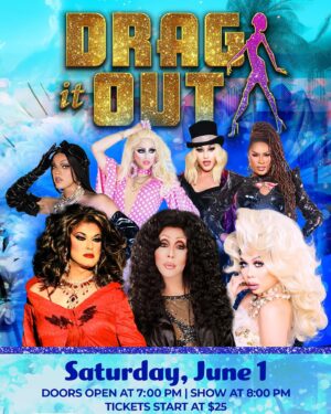 Chad Michaels Instagram - San Diego!! Pride is on this weekend June 1st at @jamulcasinosd with #DragItOut and your Host @parissukomimax !!! It’s going to be an amazing night on the rooftop at #jamulcasinosd so join us for a spectacular show!!!

Tickets Available at: 
JamulCasinoSD.com/ DragItOut