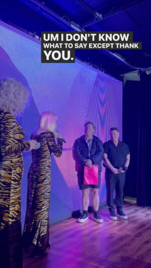 Chad Michaels Instagram - 👸 Thank you so much to @chadmichaelsallstar for giving @bennyc80 and me (@rickrises) the opportunity to take a few moments at tonight’s #DreamgirlsRevue show at @urbanmos to honor someone very special: @scottdollylevi! With the rains happening on Monday night, Dolly wasn’t able to make it down to the main celebration, but we wanted to make sure she knew the community loves her, and present her with the Fabulous Drag Entertainer Honor! 

It’s been such a joy to uplift our community throughout this process! 

Congrats, Dolly Levi. | #hillcrestsandiego #hillcresthonors