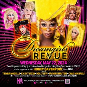 Chad Michaels Instagram - Check out the @dreamgirls_revue at @urbanmos lineup for Marvelous May!! Join us for some #DragTherapy with So Cal’s Fiercest Queens!!

Reservations Available at:
Urbanmos.com/Dreamgirls

#dreamgirlsrevue #urbanmos #sandiegodrag #mosuniverse #celebrityimpersonator #sandiegonightlife #hillcrestnightlife #hillcrestsandiego #sandiegoartist #sandiegodragqueen #sandiegoeats #sandiegoentertainment #sandiego #sandiegodrag #sandiegotourism #rupaulsdragrace #chadmichaels #mosgirls #drag #dragqueen #sandiegoevents #dragqueensofinstagram #dragshow #sandiegofun #sandiegocabaret #sandiegoqueens #2024
