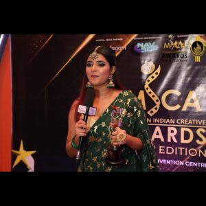 Chandhine Kaur Instagram - Bagged the Most Promising Actress in @micaawards 3rd edition! First of all thank you for nominating me and I seriously didn’t expect this! Such a great feel holding this award with this title! Thank you @rgnaidu sir for organising such a splendid event! 

@astroulagam thank you for giving a platform for people like us to showcase their talents! My career started here! 
And i would love to entertain the people out there more and will always try to improve and give my best!

Thanks to all the directors, co-actors, crew and everyone who have supported me and we work more like a family in each and every project! When i did mistakes you guys were there to correct me🙏🏻 Thank you for seeing the potential in me!

Next, the pillar of my success, my back bone, my biggest supporter.. MY Appa! @govind_singhs i want to make you proud even more appa.. for all these years you have sacrificed a lot of things just for me.. You are a great father! Love you always! 

To my entire family, friends and supporters! I will always show my gratitude to each and everyone of you! A million thanks and love to all of you guys!
Thank you universe❤️

#chandshine #holla_buddies #micaawards #manninmainthanmalaysia #astroulagam #malaysianactor #actress #tamilactor